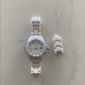 ToyWatch white with crystals